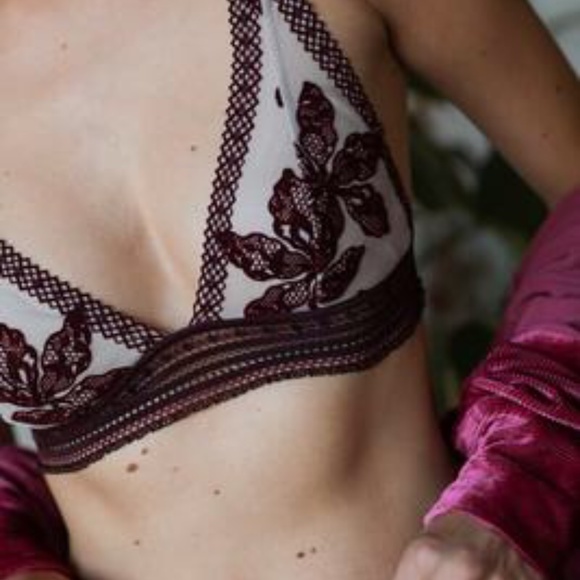 2xHPπFree People Alia Bralette white and blk - Picture 3 of 4